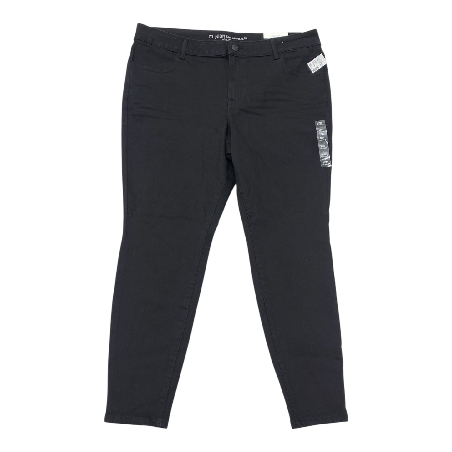 Jeans Jeggings By Maurices In Black Denim, Size:22