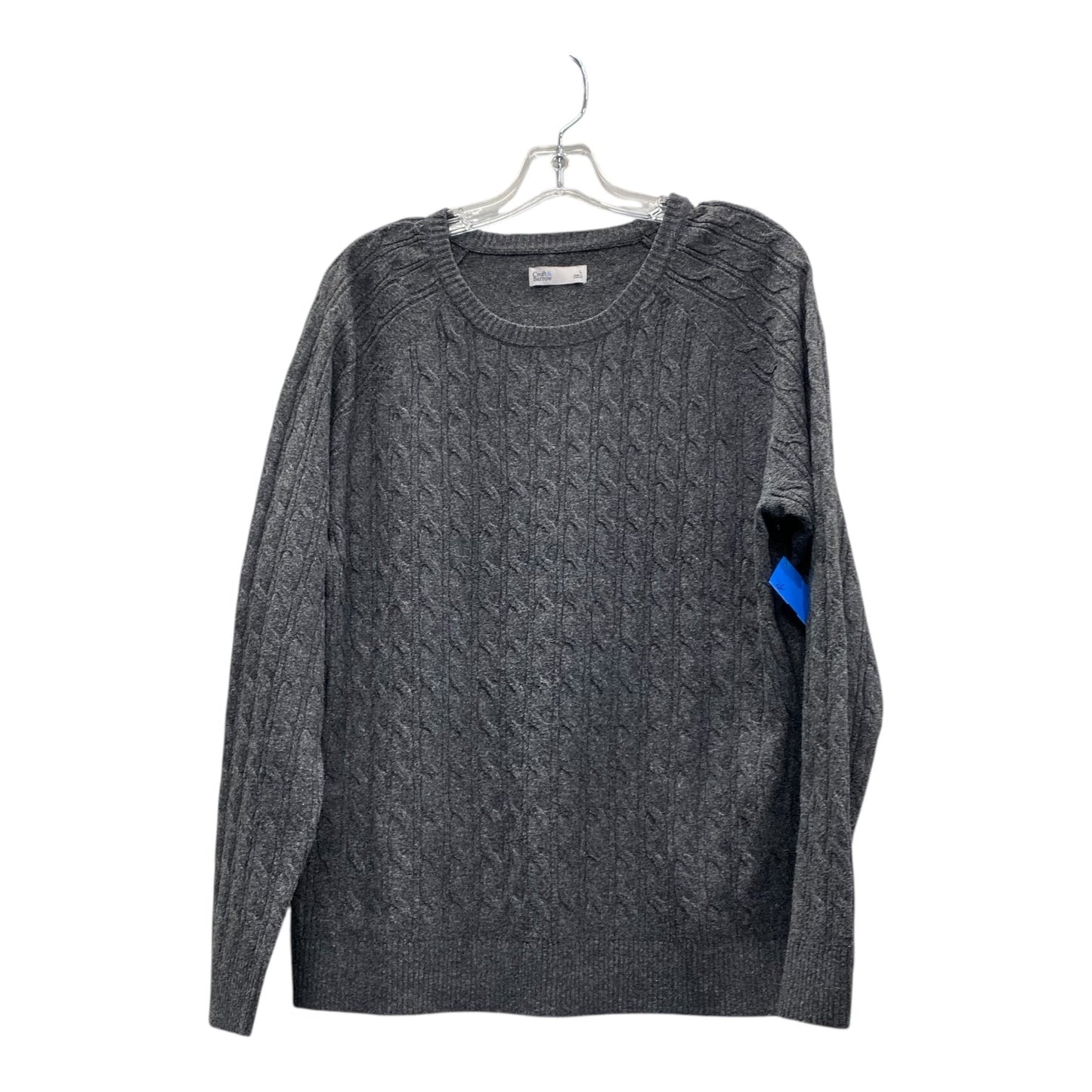 Sweater By Croft And Barrow In Grey, Size:L