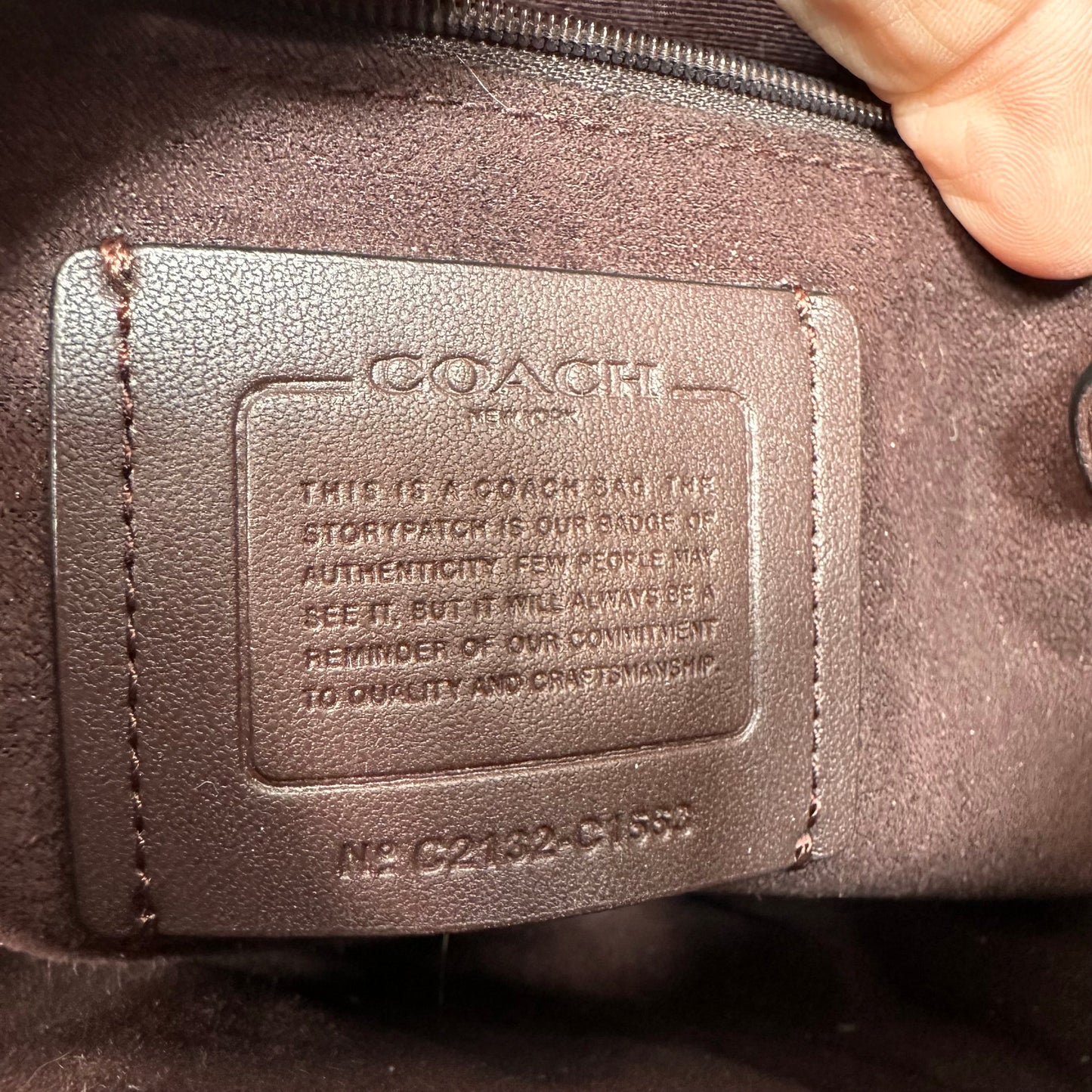 Crossbody Designer By Coach, Size: Medium