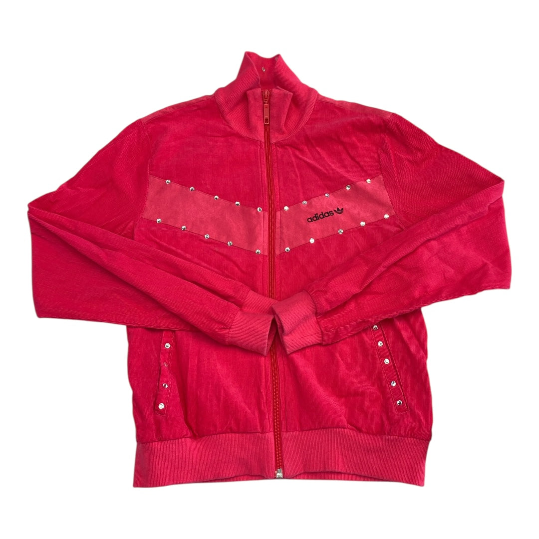 Athletic Jacket By Adidas In Pink, Size:M