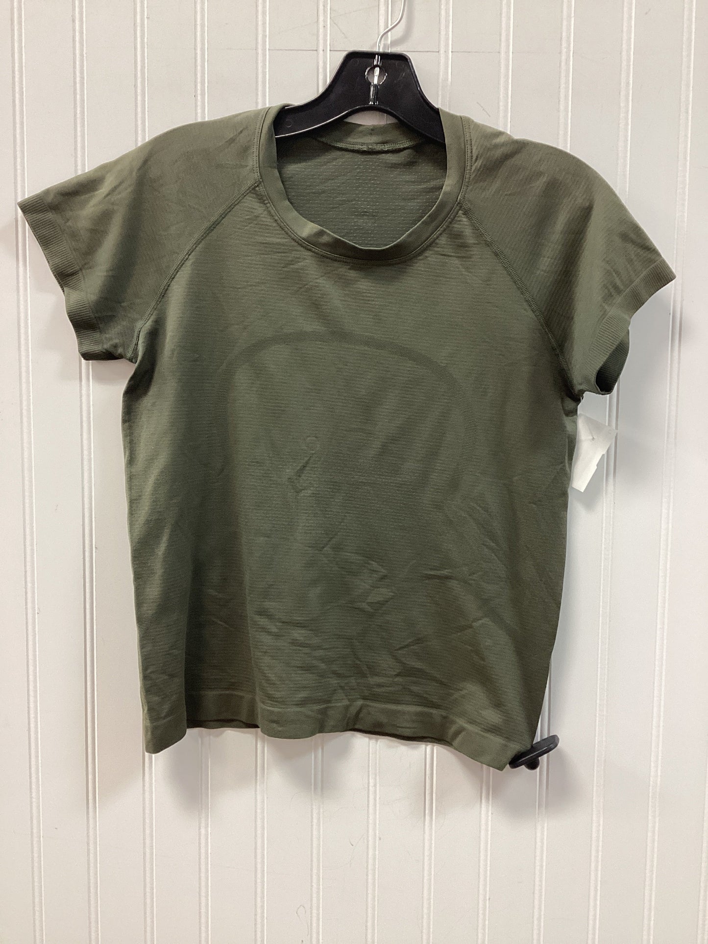 Athletic Top Ss By Lululemon In Green, Size:S