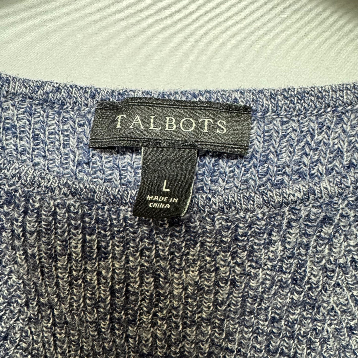 Sweater By Talbots In Blue, Size: L