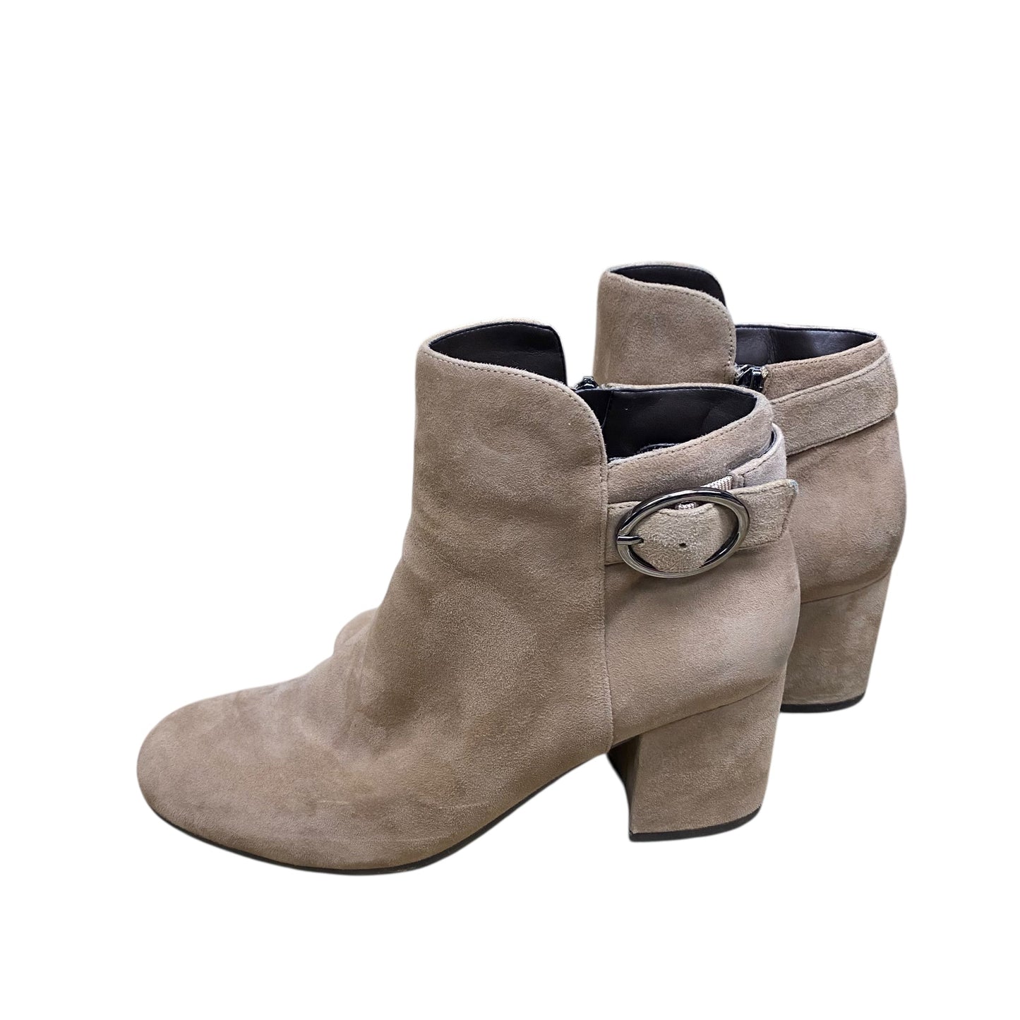 Boots Ankle Heels By Easy Spirit In Tan, Size:7.5