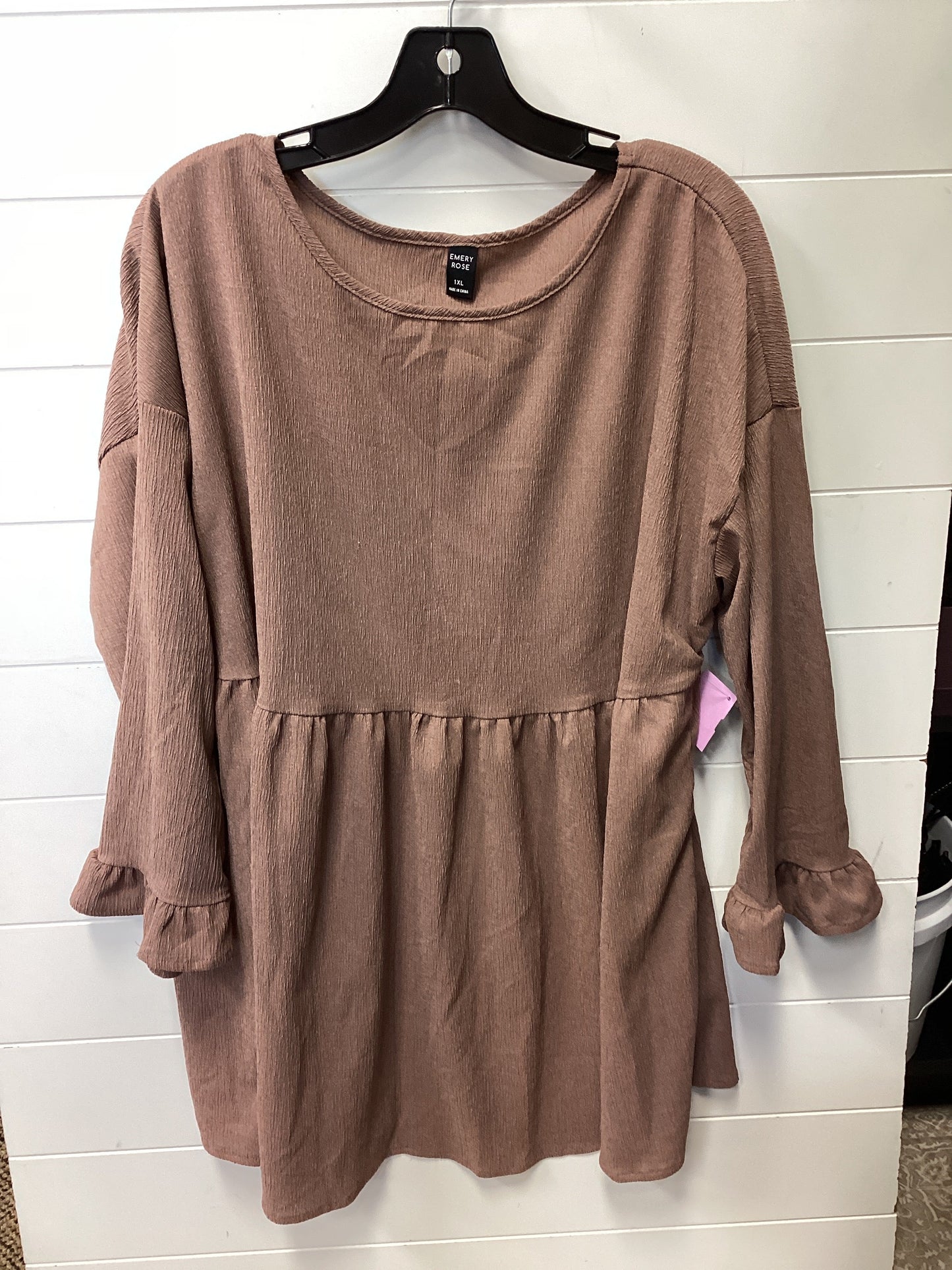 Top Ls By Emery Rose In Brown, Size:1X