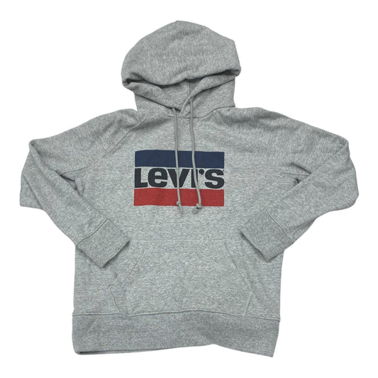 Athletic Top Ls Hoodie By Levis In Grey, Size:S