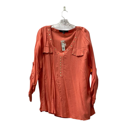 Top Ls By Riley + James In Coral, Size:1X