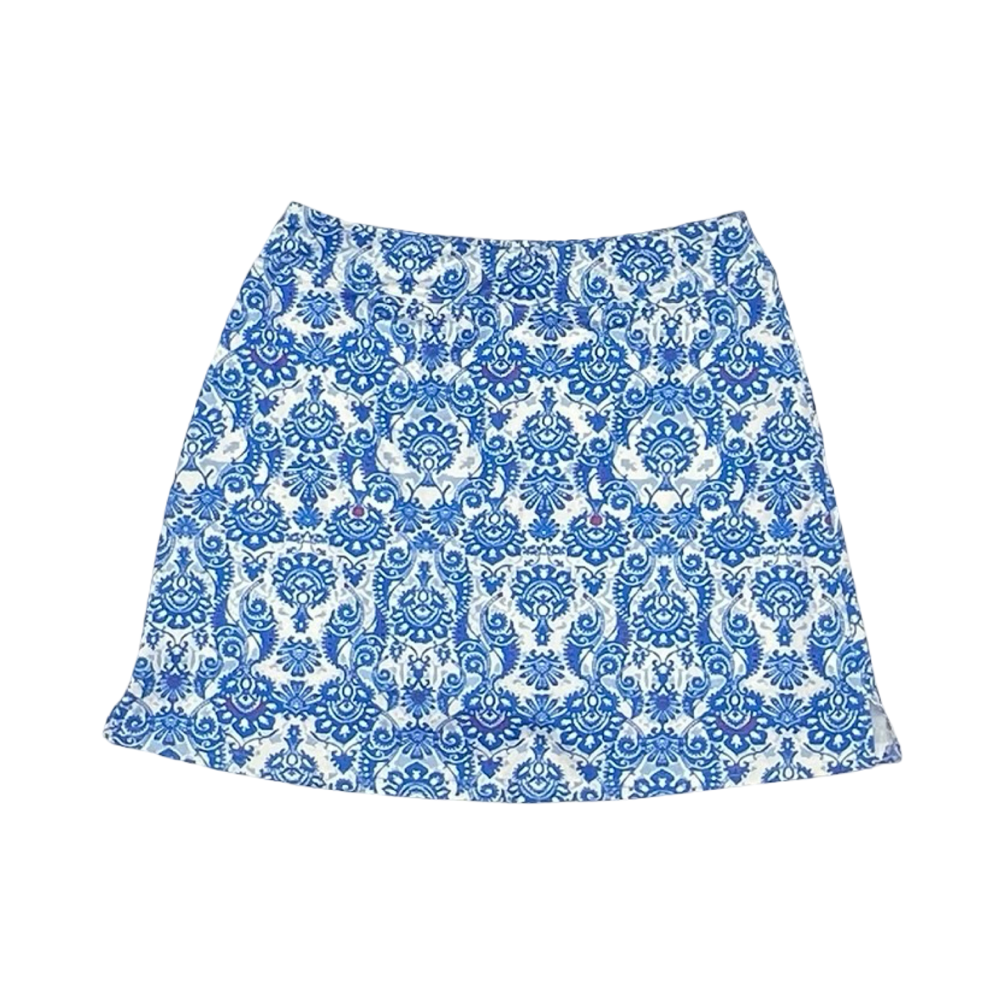 Skort By Ekouaer In Blue & White, Size:L