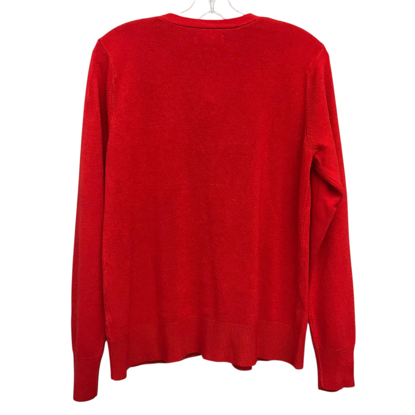 Sweater Cardigan By Croft And Barrow In Red, Size:M