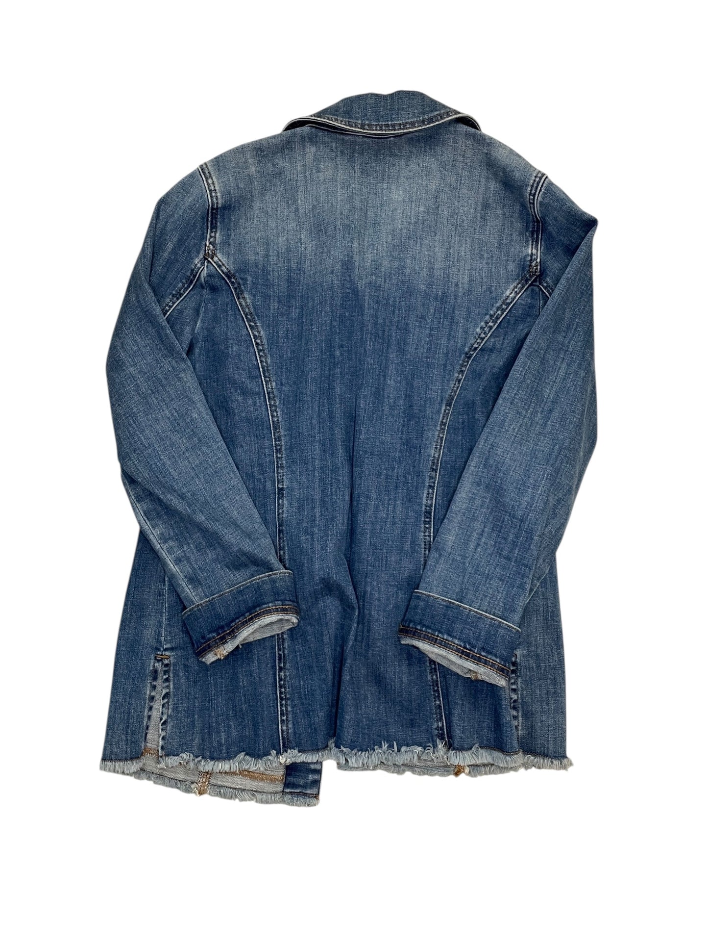 Jacket Denim By Chicos In Blue Denim, Size:S