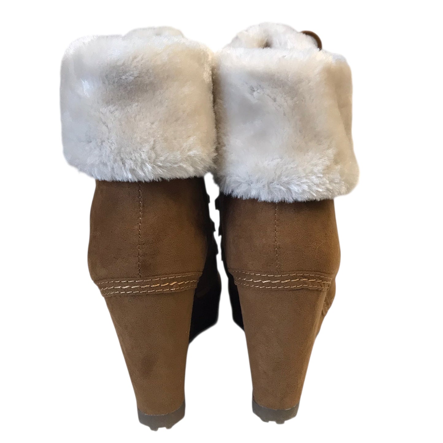 Boots Ankle Heels By Union Bay In Brown, Size:8