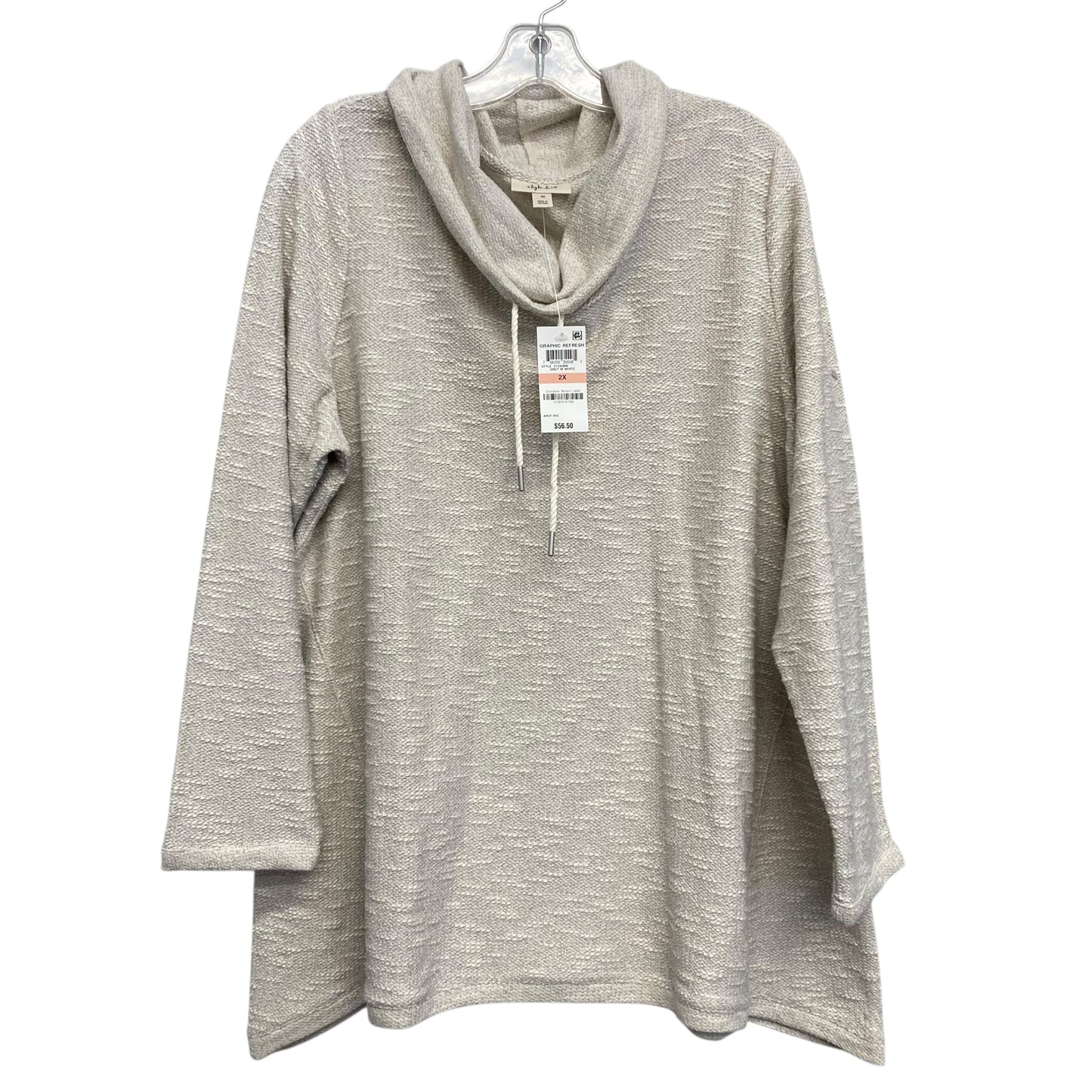 Top Ls By Style And Company In Beige, Size:2X