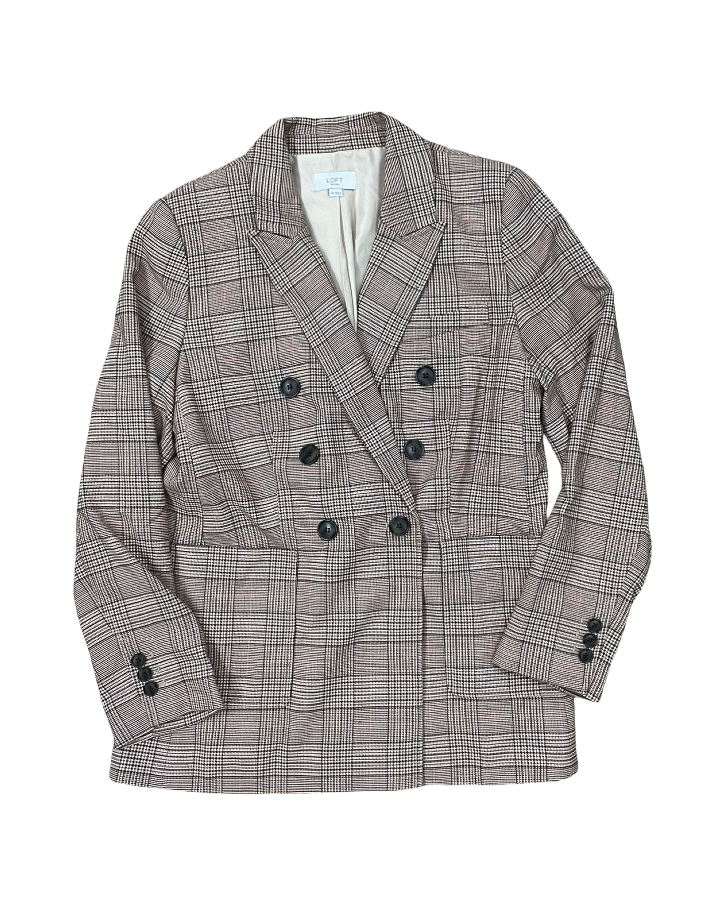 Blazer By Loft In Brown & Cream, Size:10P