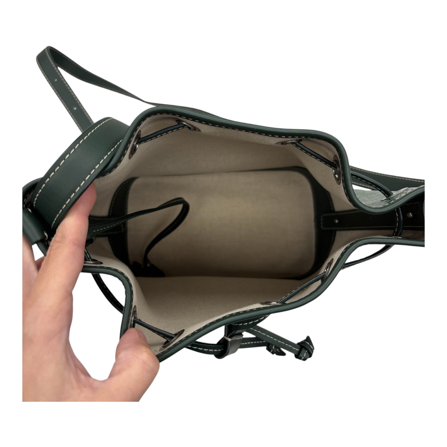 Crossbody Luxury Designer By Mcm In Green, Size:Medium