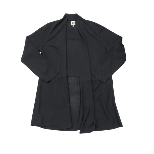 Sweater Cardigan By Anne Klein In Black, Size:Xxl