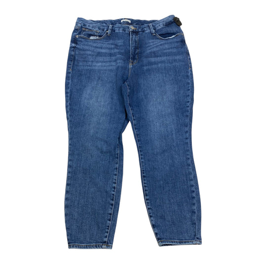 Jeans Designer By Good American In Blue Denim, Size:18