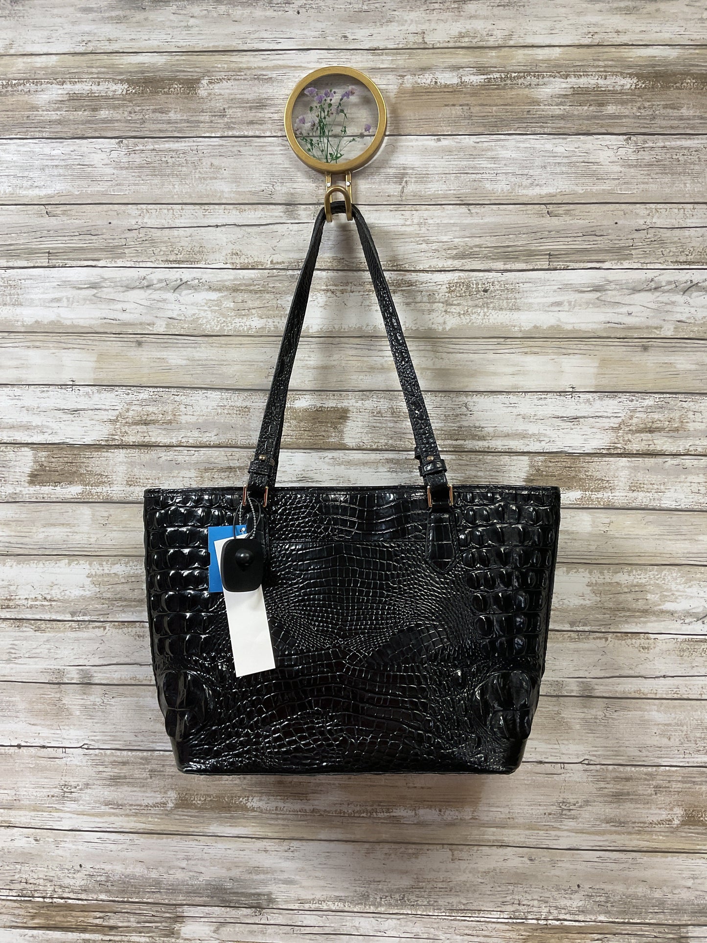 Handbag Designer By Brahmin In Black, Size:Medium