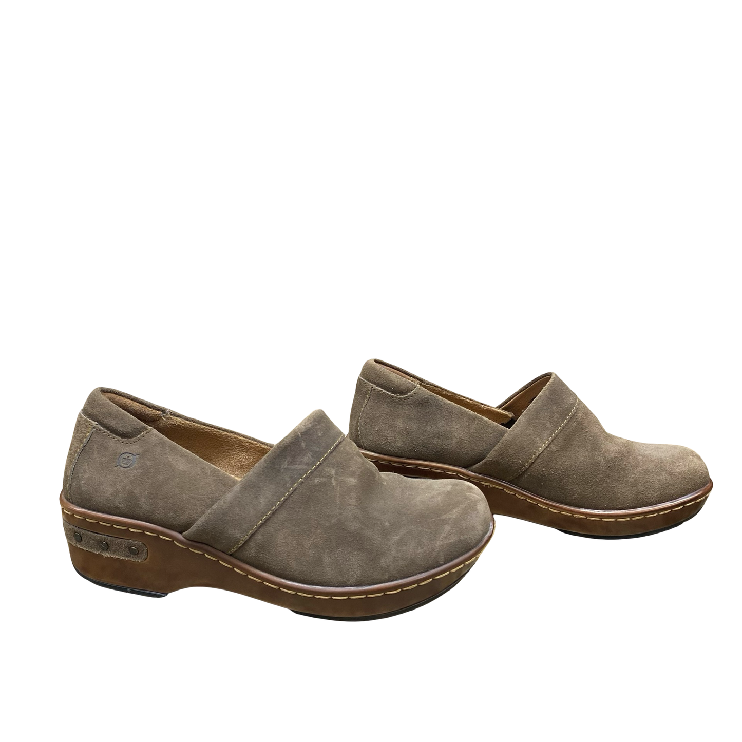 Shoes Heels Wedge By Born In Brown, Size:8.5