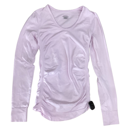 Athletic Top Ls Crewneck By Athleta In Pink, Size:S