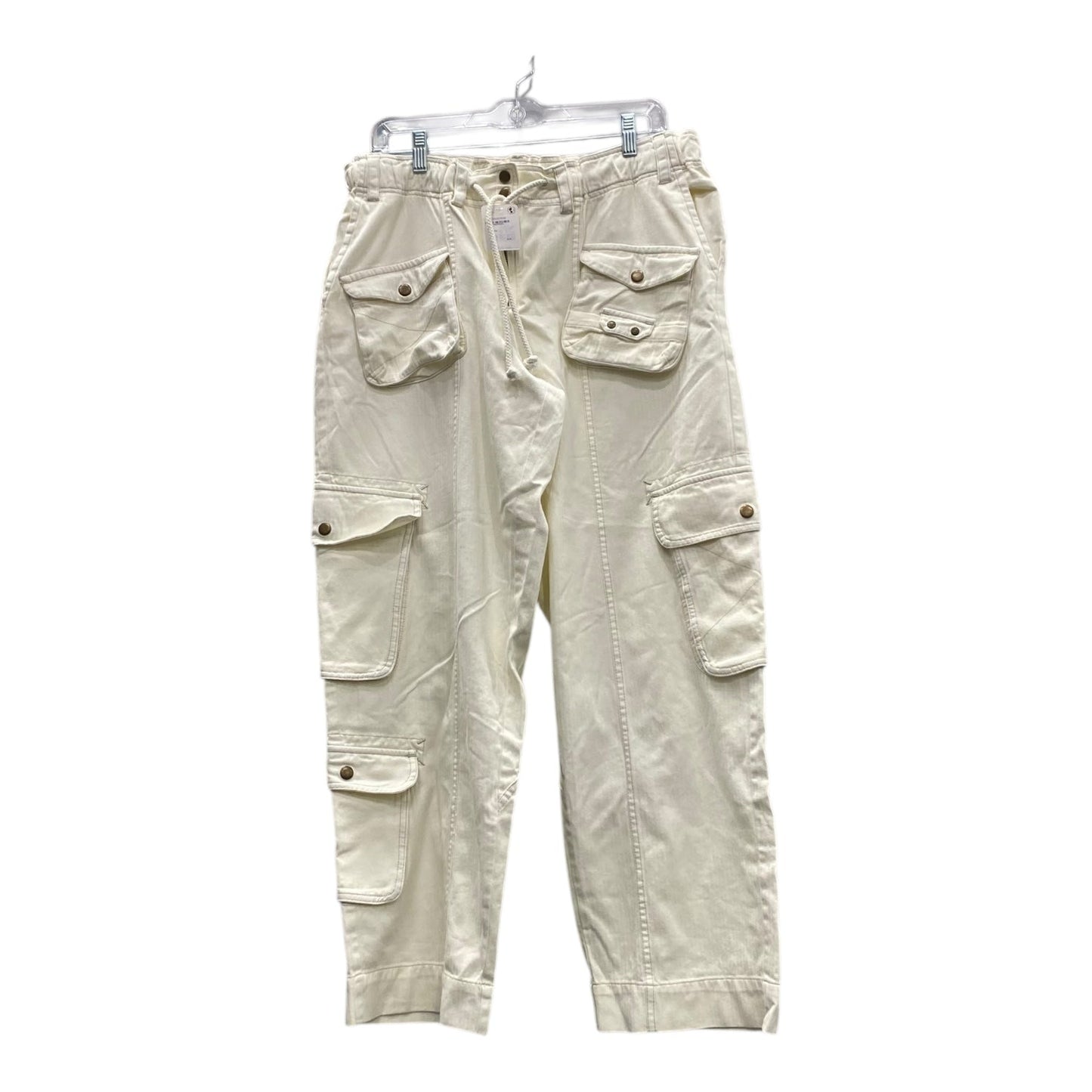 Pants Cargo & Utility By Free People In Cream, Size:14