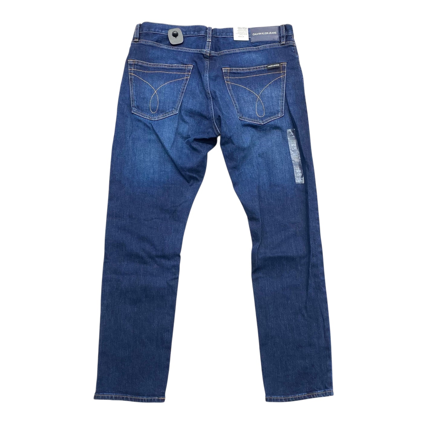 Jeans Skinny By Calvin Klein In Blue Denim, Size:16