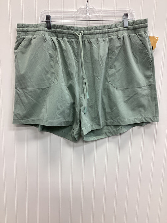 Athletic Shorts By Mono B In Blue, Size:3X