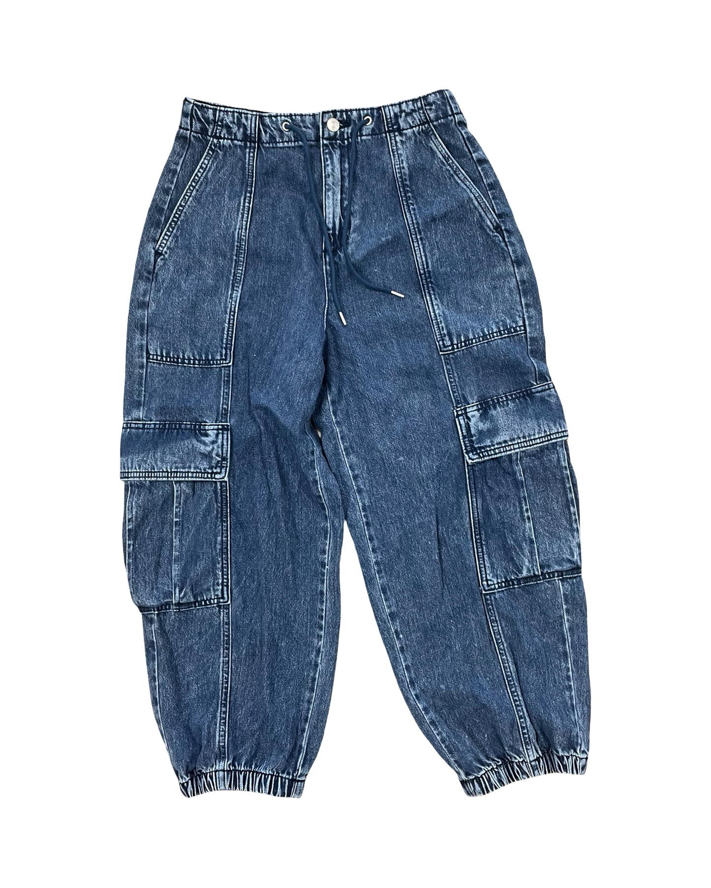 Jeans Wide Leg By Scoop In Blue Denim, Size:2
