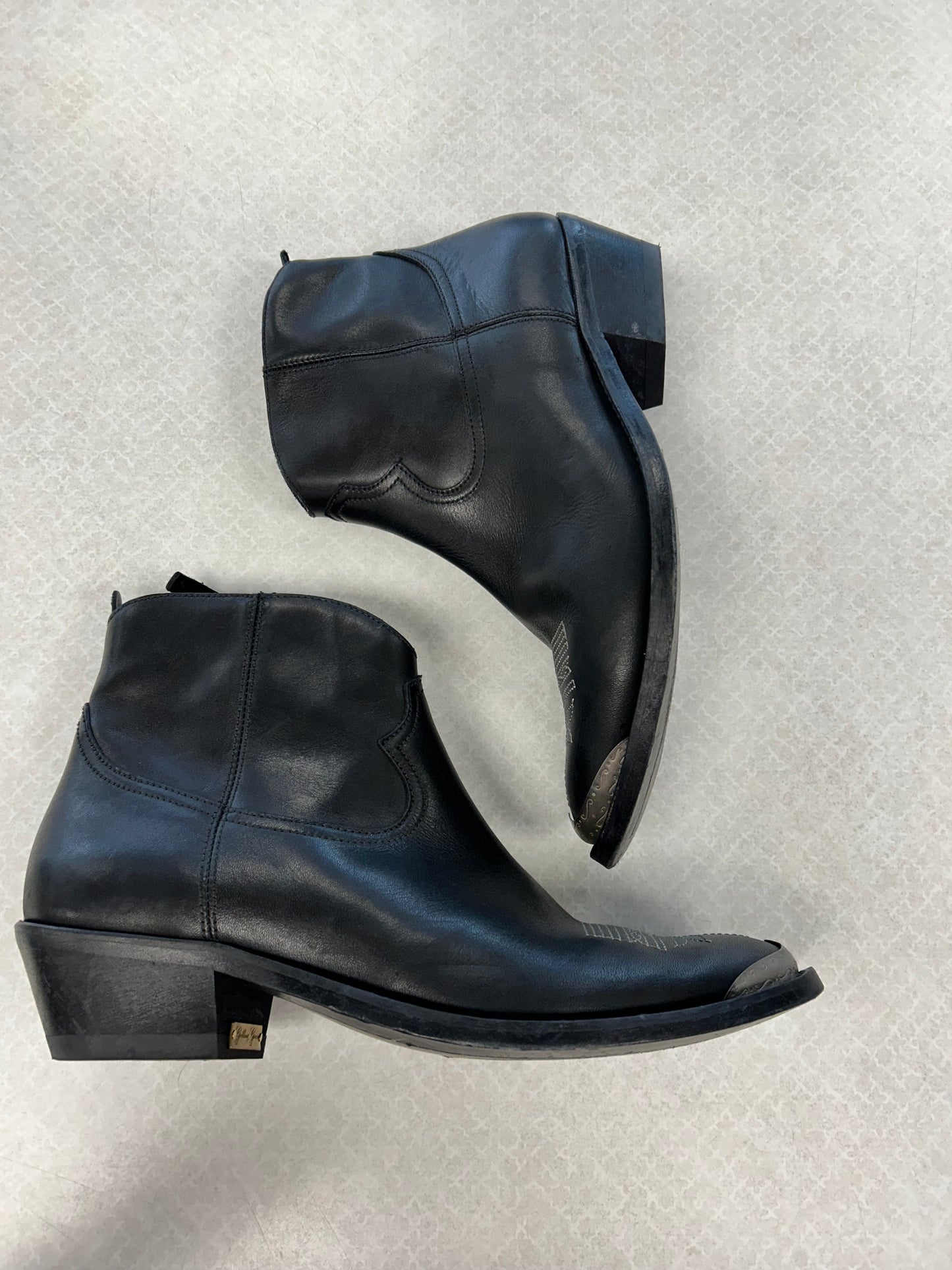 Boots Luxury Designer By Golden Goose In Black, Size:10/40