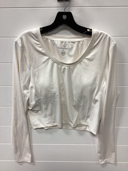 Athletic Top Ls Crewneck By Cmc In Cream, Size:L