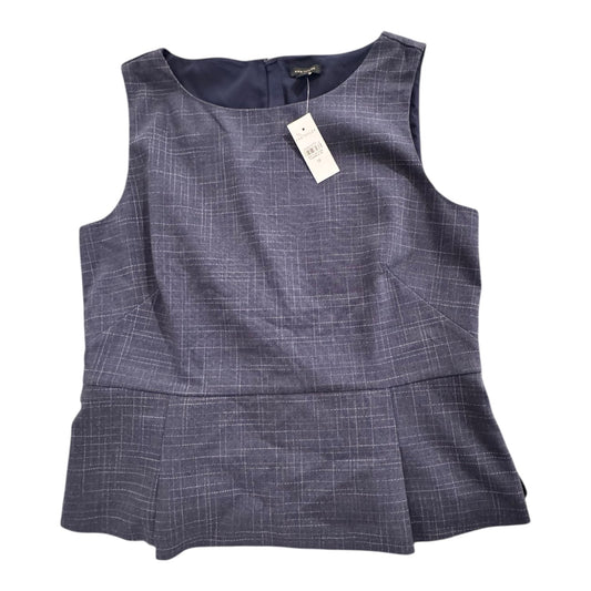 Top Sleeveless By Ann Taylor In Blue, Size:12