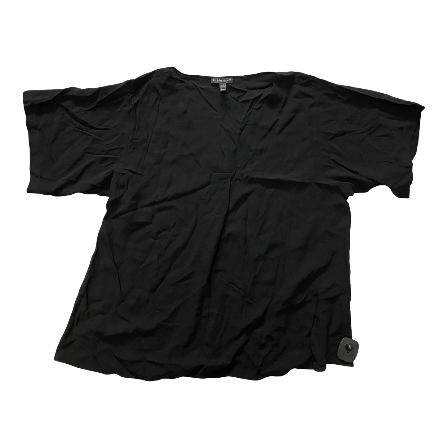 Top Ss Designer By Eileen Fisher In Black, Size:M