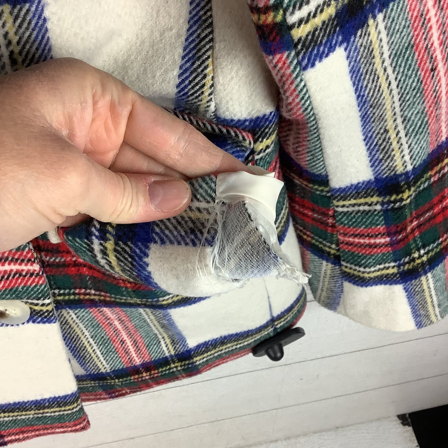 Blazer By Vestique In Plaid Pattern, Size: S