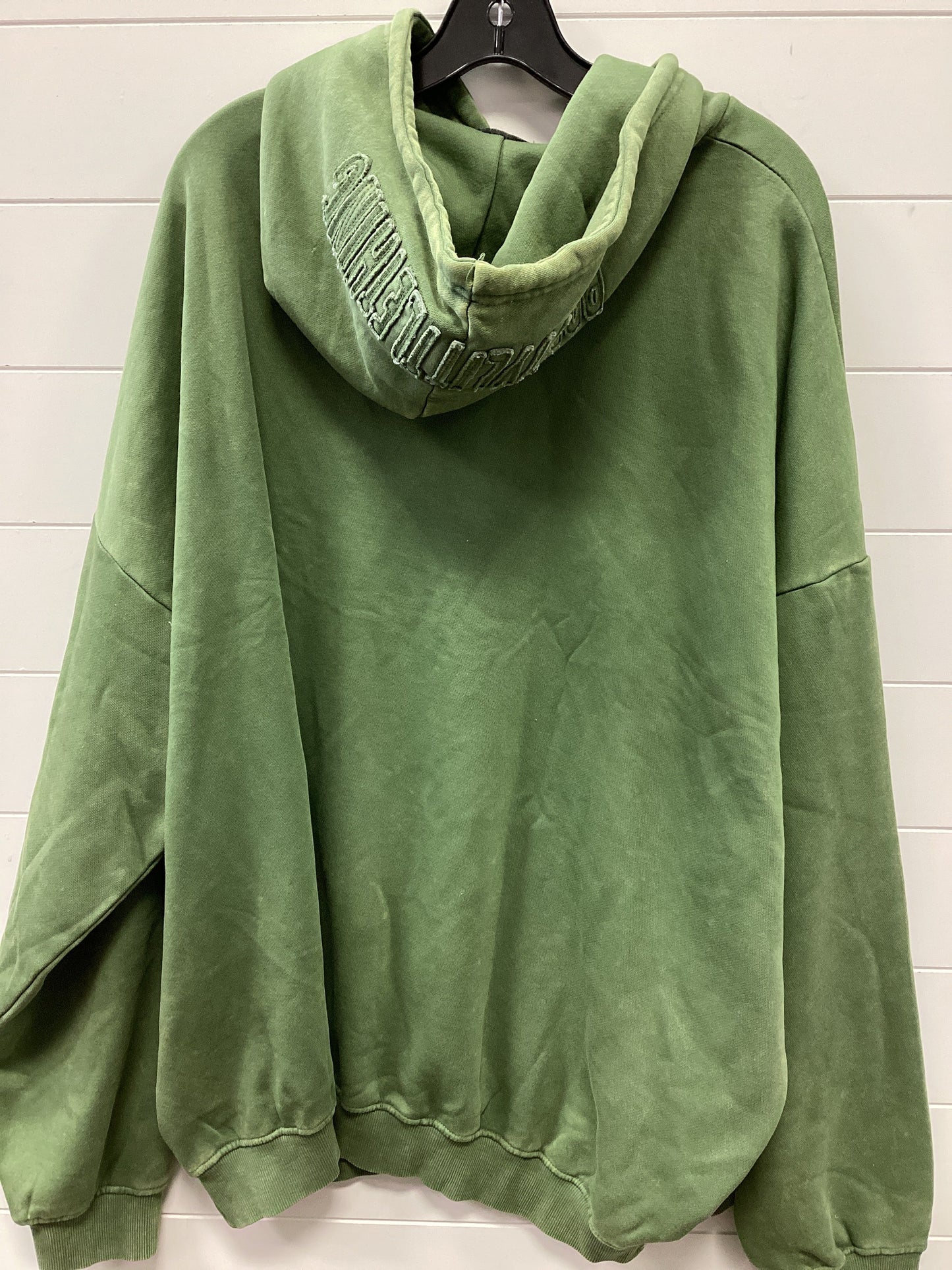 Sweatshirt Hoodie By Pretty Little Thing In Green, Size:1X