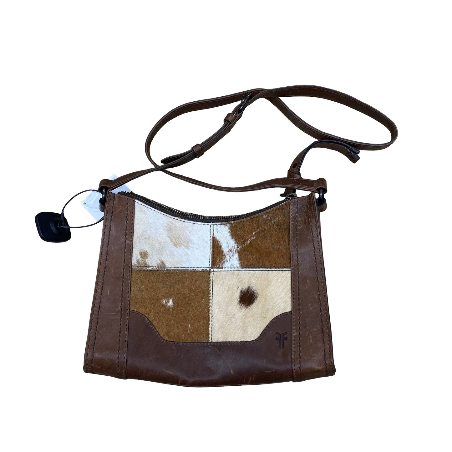 Handbag Leather By Frye In Brown, Size:Medium