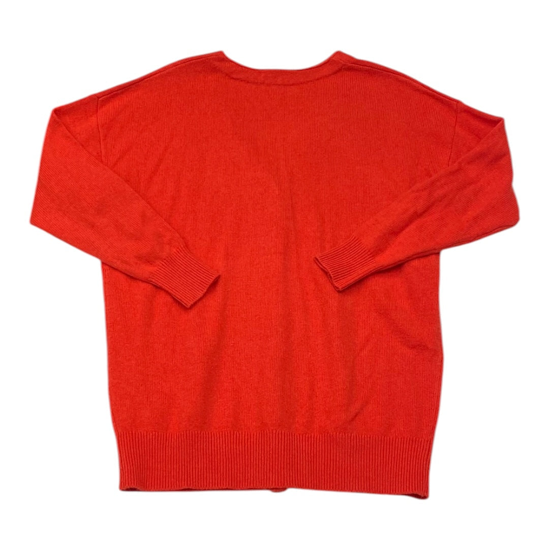 Sweater Cardigan By Madewell In Red, Size:Xs