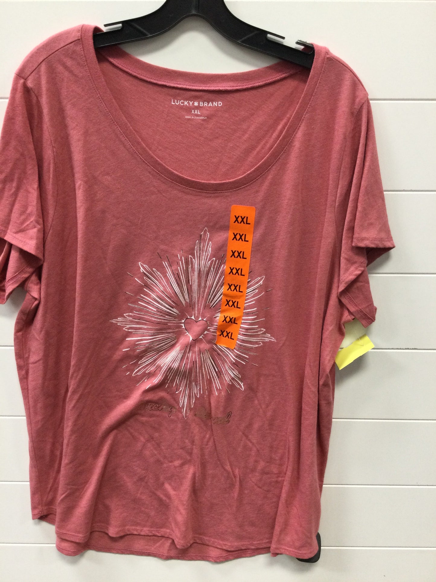 Top Ss By Lucky Brand In Pink, Size:Xxl