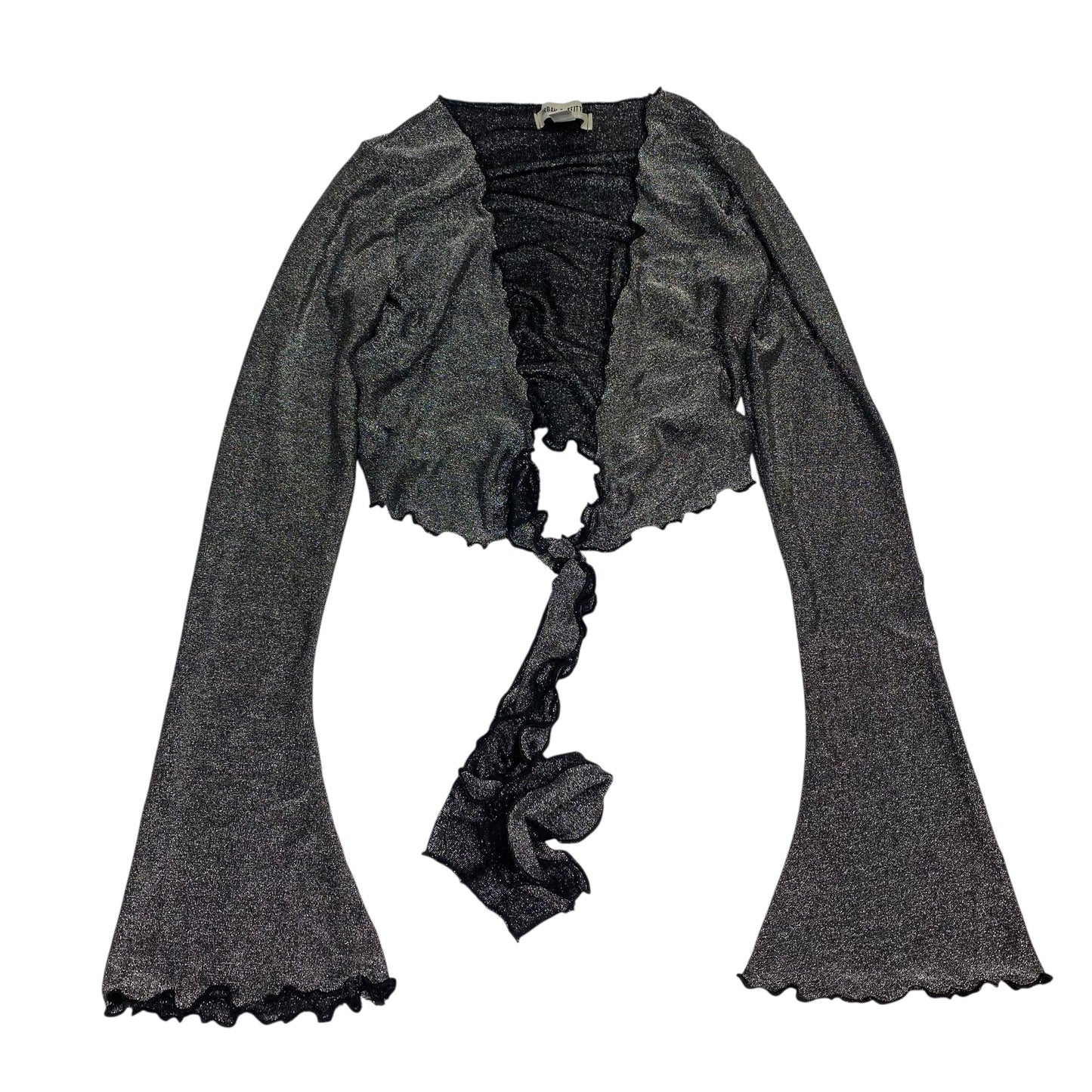 Top Ls By Urban Outfitters In Silver, Size:Xs