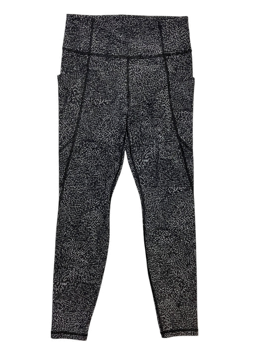 Athletic Leggings Capris By Athleta In Black & White, Size:S
