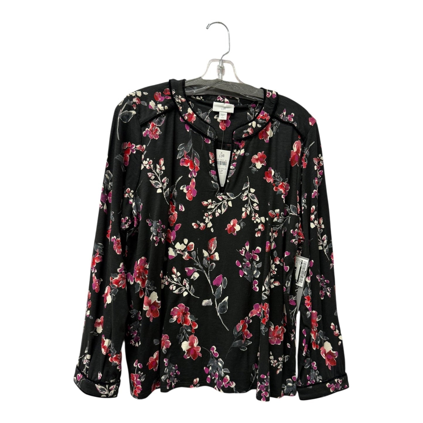 Top Ls By J. Jill In Black, Size:Lp