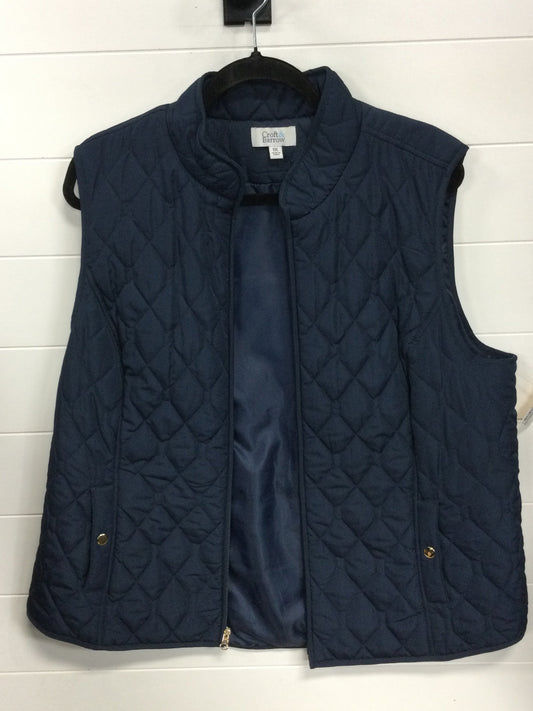 Vest Other By Croft And Barrow In Navy, Size:1X