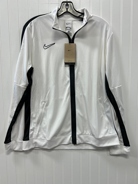 Athletic Top Ls Collar By Nike Apparel In White, Size:Xl NWT