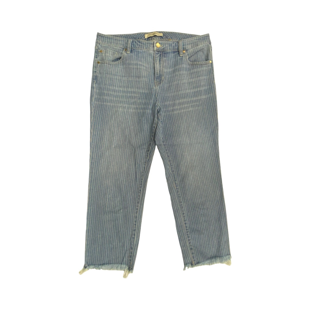 Jeans Straight By Liverpool In Blue, Size:12