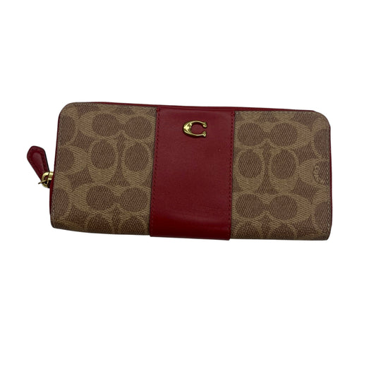 Wallet Designer By Coach In Brown, Size:Large