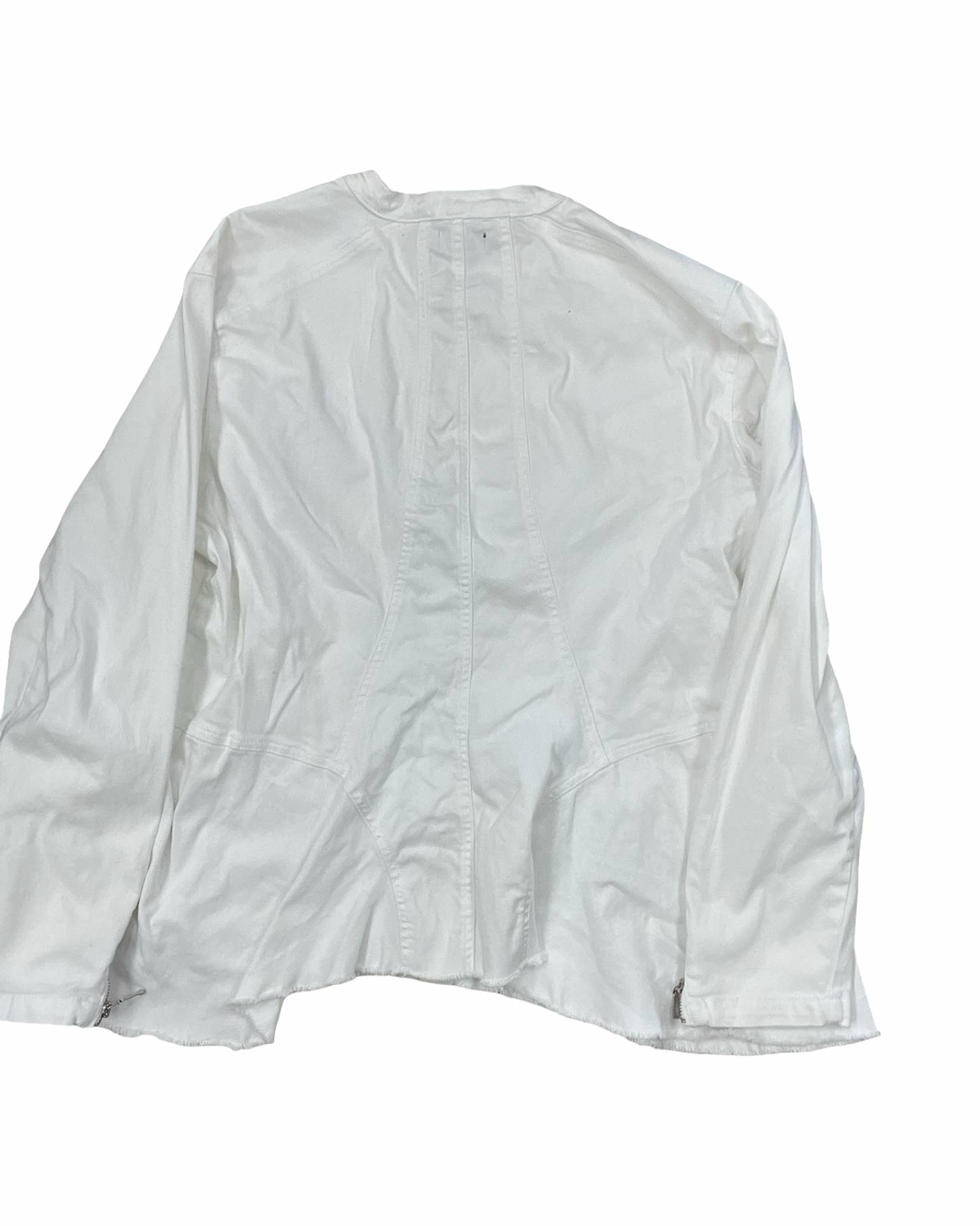 Jacket Denim By Mod In White Denim, Size:3X