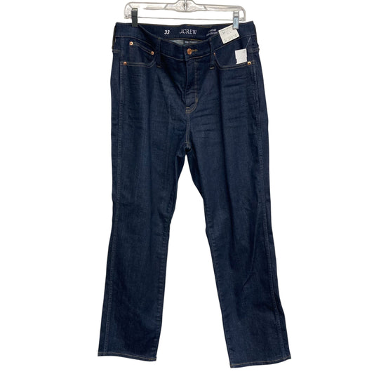 Jeans Straight By J. Crew In Blue Denim, Size:16