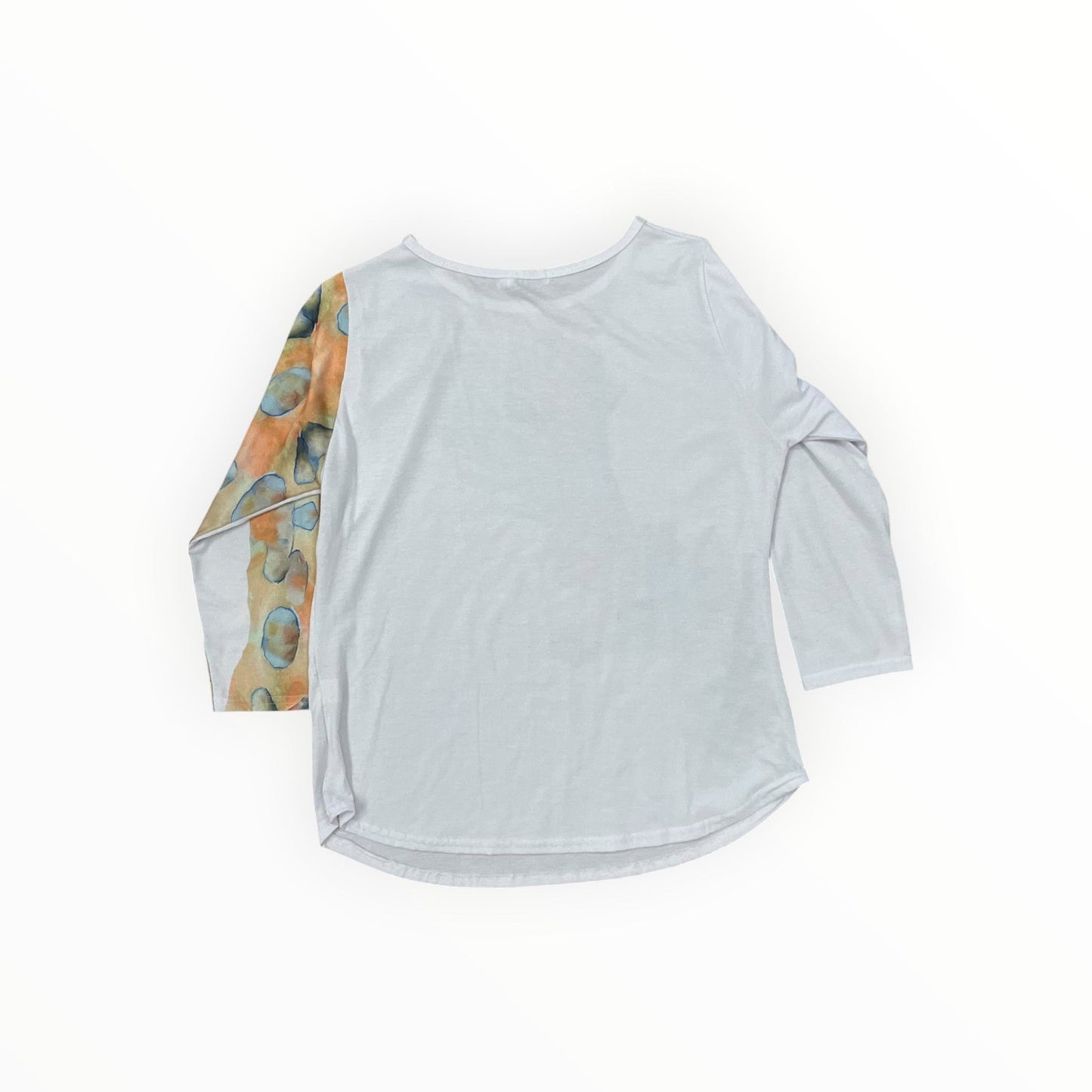 Top 3/4 Sleeve By Clothes Mentor In White, Size:Xl