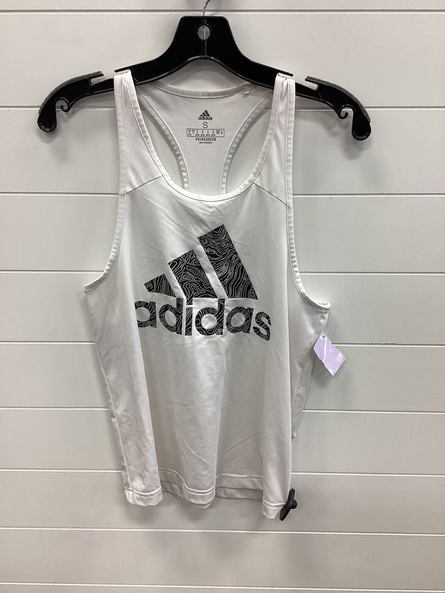 Athletic Tank Top By Adidas In White, Size:S