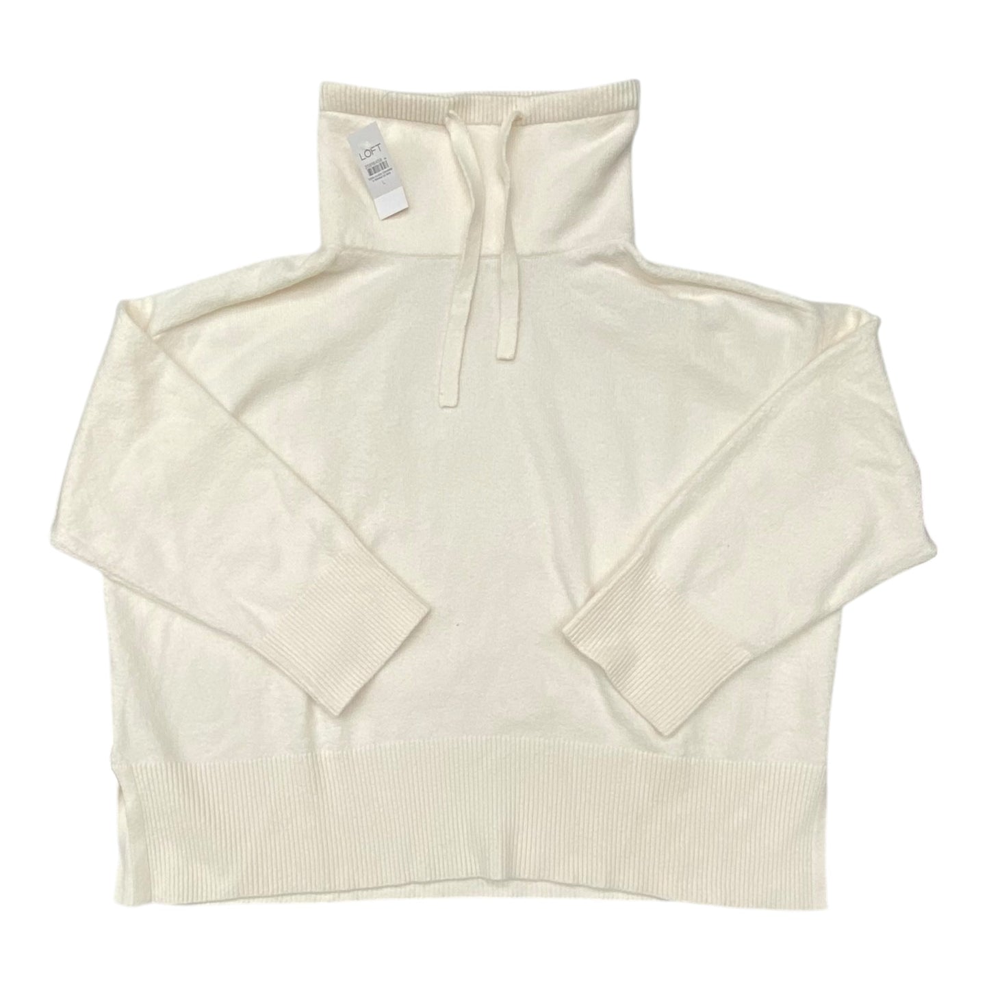 Sweater By Loft In Cream, Size:L