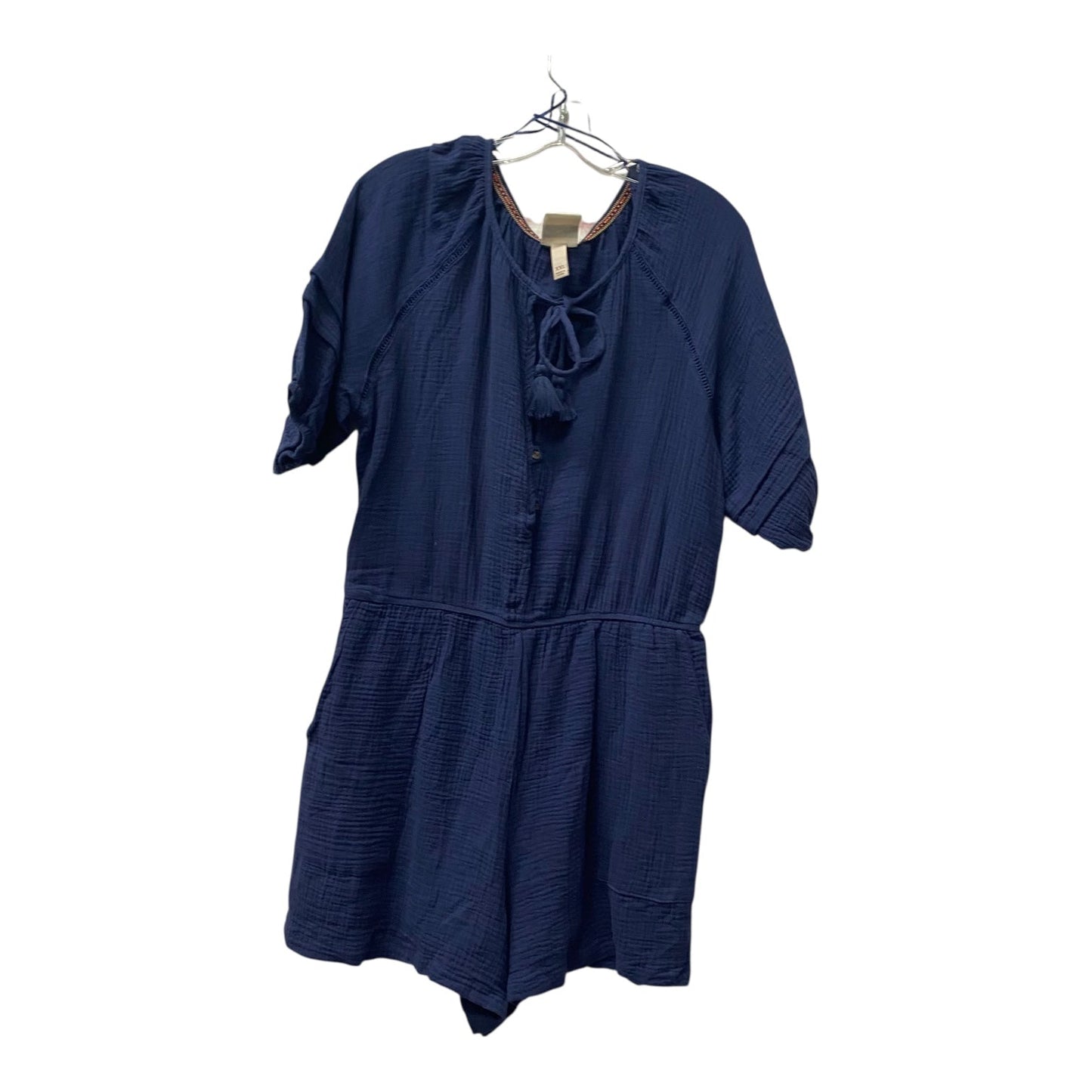 Romper By Knox Rose In Navy, Size:1X