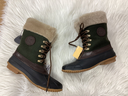 Boots Designer By Tory Burch In Green, Size:8