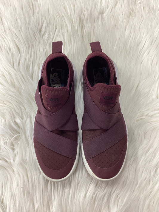 Shoes Athletic By Vans In Purple, Size:9.5